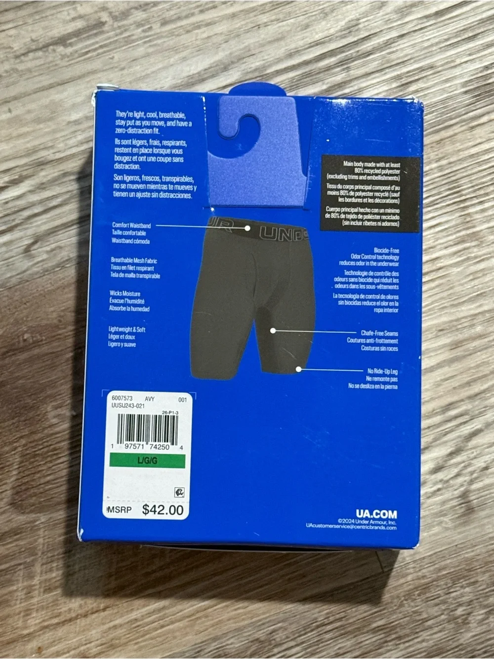 NWT Under Armour Men’s 3-Pack Boxerjock Performance Mesh Boxer Briefs Large
